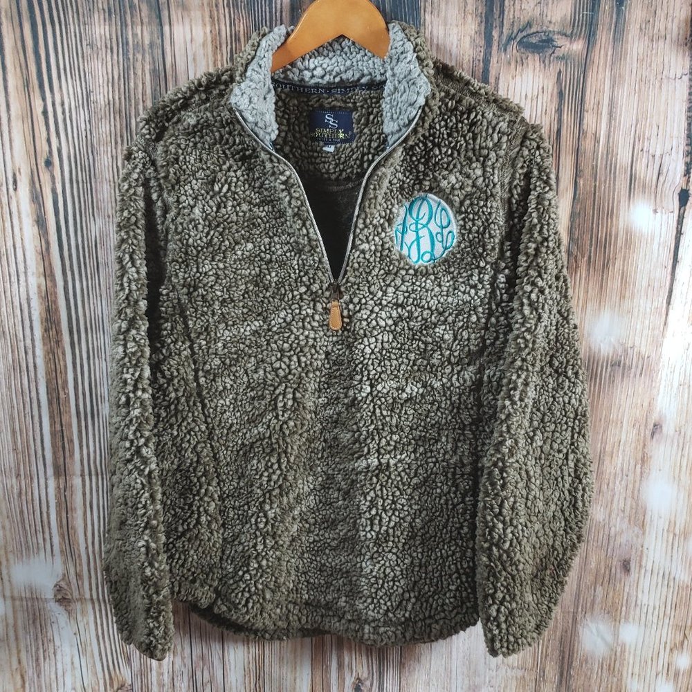 Simply Southern Fluffy Brown Teddy jacket.